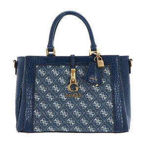 GUESS G James Logo Girlfriend Satchel BAG -Navy- GB181